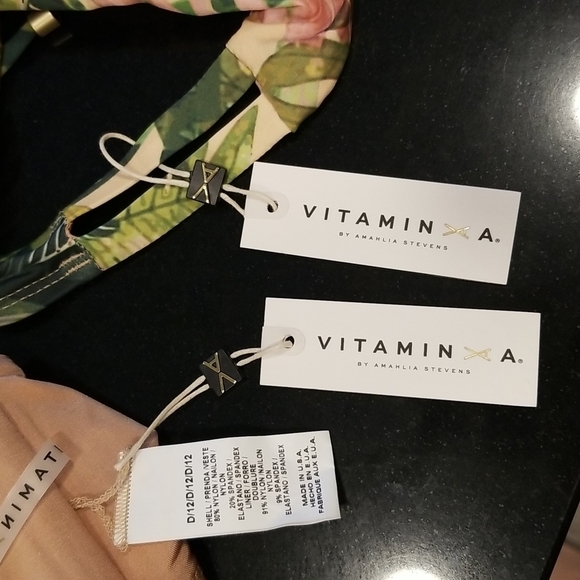💕VITAMIN A💕 Bikini Zuma Bralette (12 XL)  & Hipster Bottom (10 Large) NWT - Picture 15 of 16